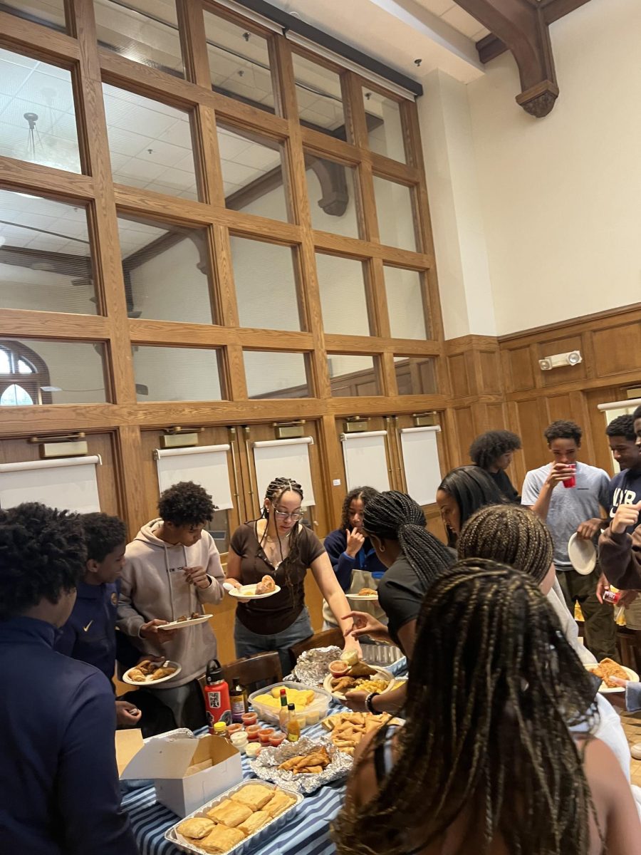 Shades students at their potluck.