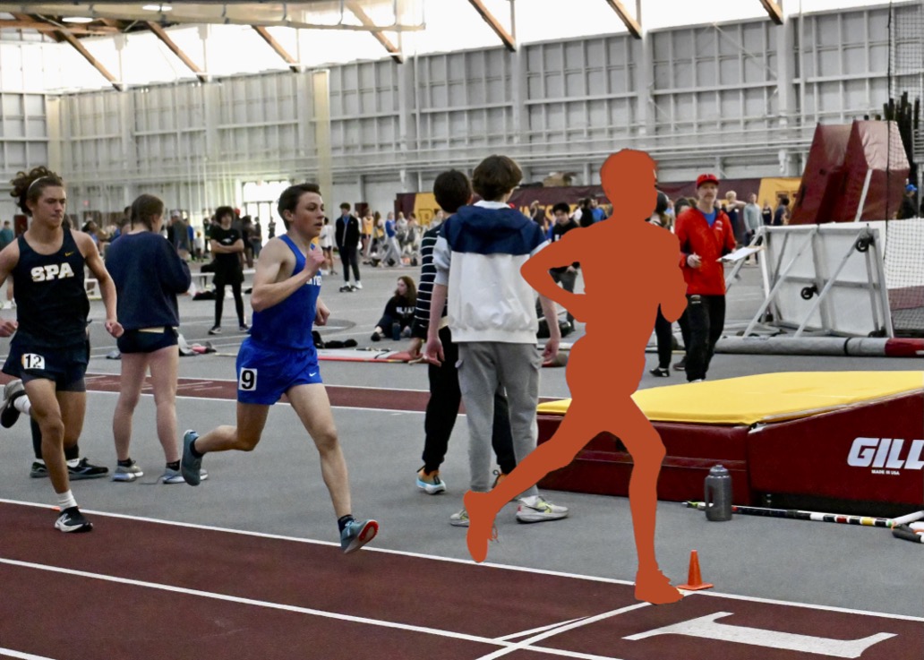 This month's mystery athlete running at the University of Minnesota indoor track