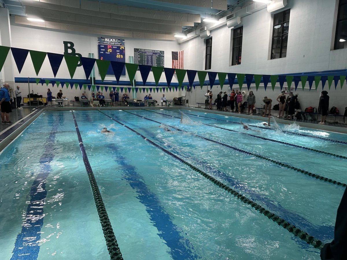 Girls' Swim and Dive compete their senior night meet on Wednesday, Oct 23. at the school's pool.