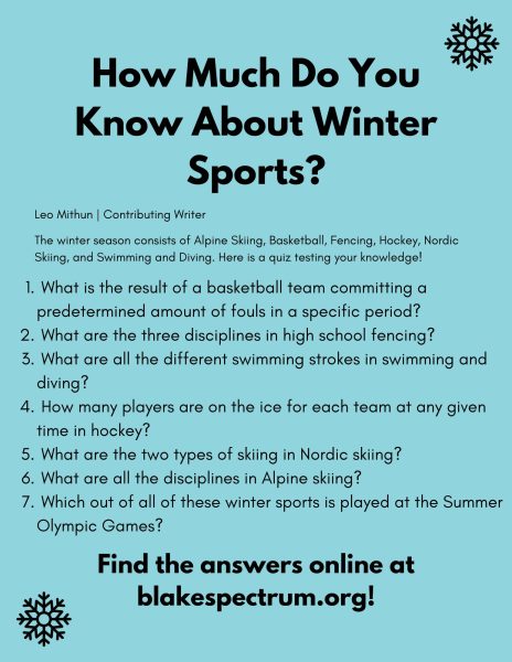 How Much Do You Know About Winter Sports?